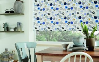 blinds in a kitchen
